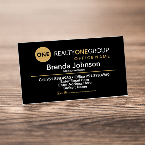 3.5x2 Business Card#2 Realty One Group - Estate Prints