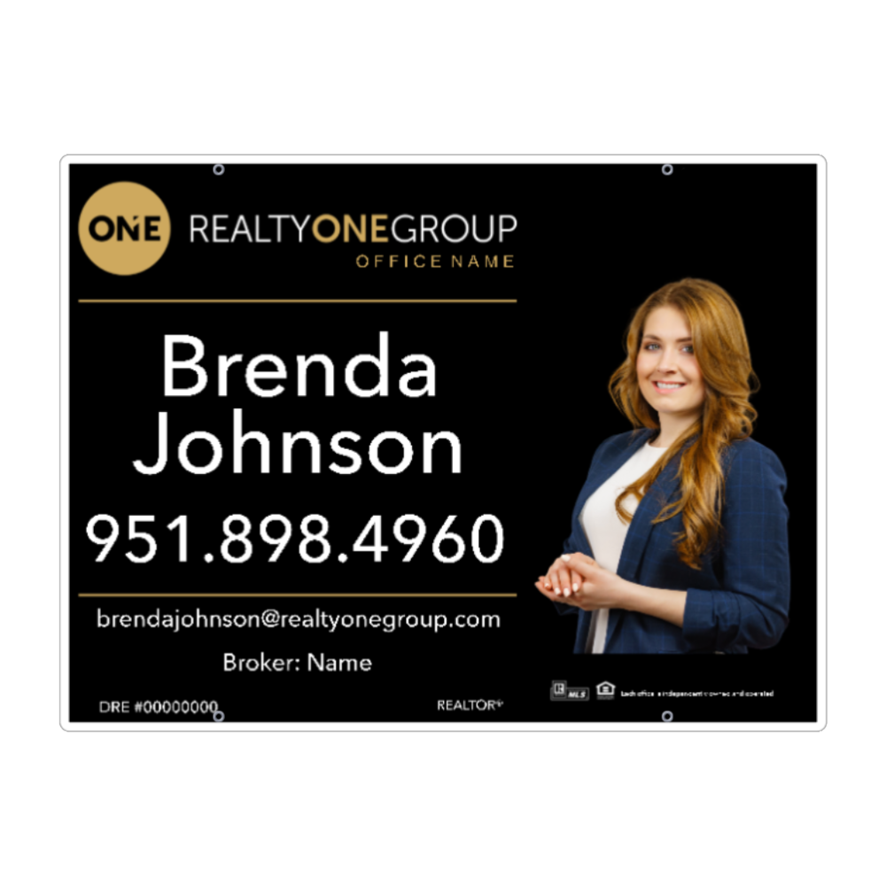 24x32 FOR SALE SIGN #4 - REALTY ONE GROUP