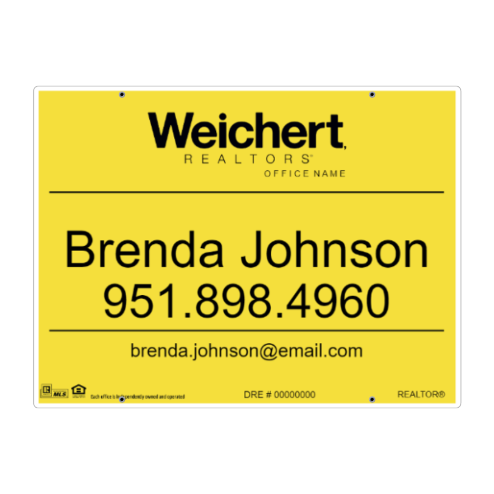 24x32 FOR SALE SIGN #2 - WEICHERT REALTORS