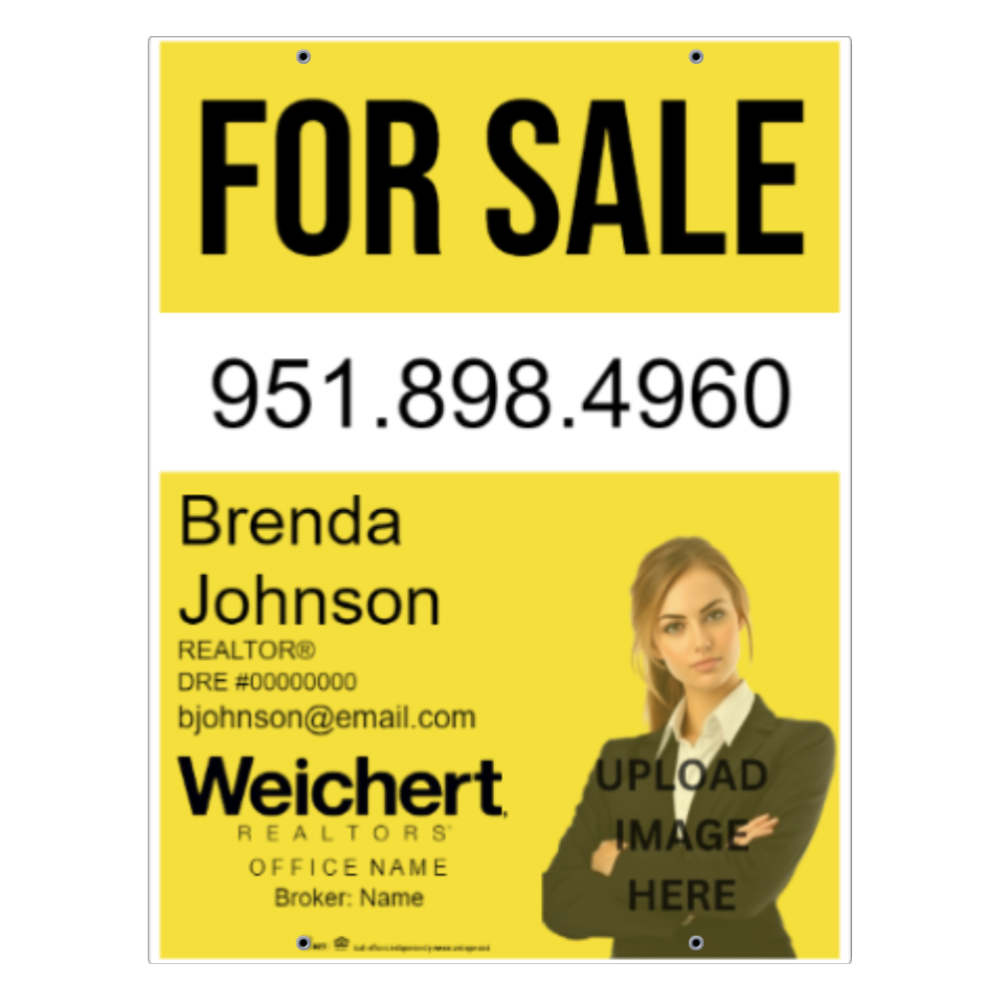 32x24FOR SALE SIGN #10- WEICHERT REALTORS