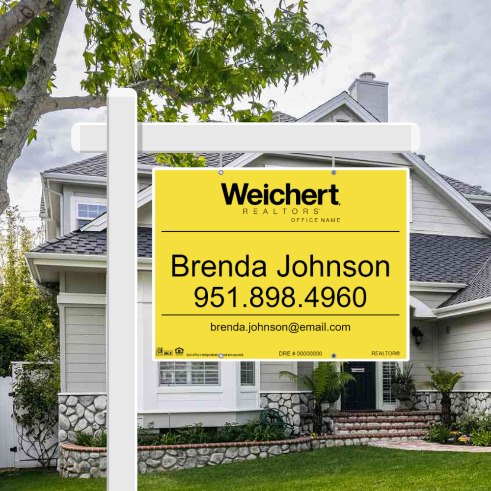 24x32 FOR SALE SIGN #2 - WEICHERT REALTORS