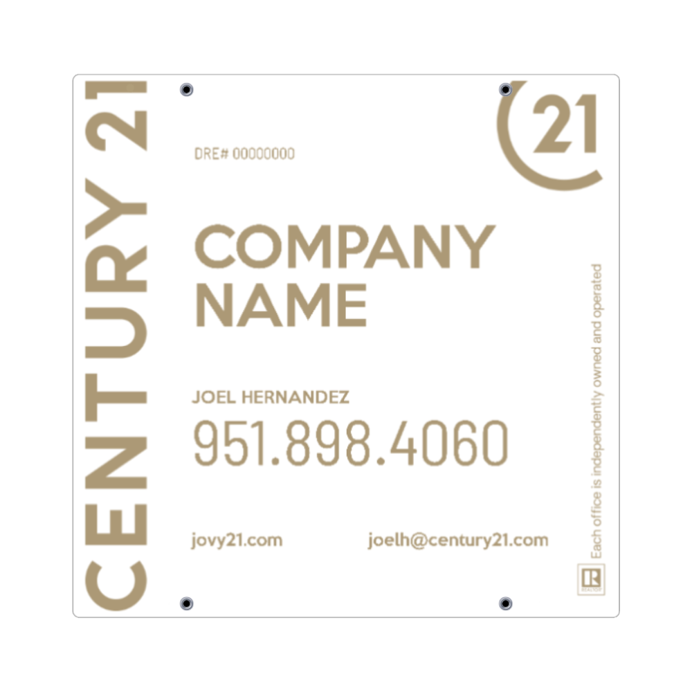 24x24 FOR SALE SIGN #1 - CENTURY 21