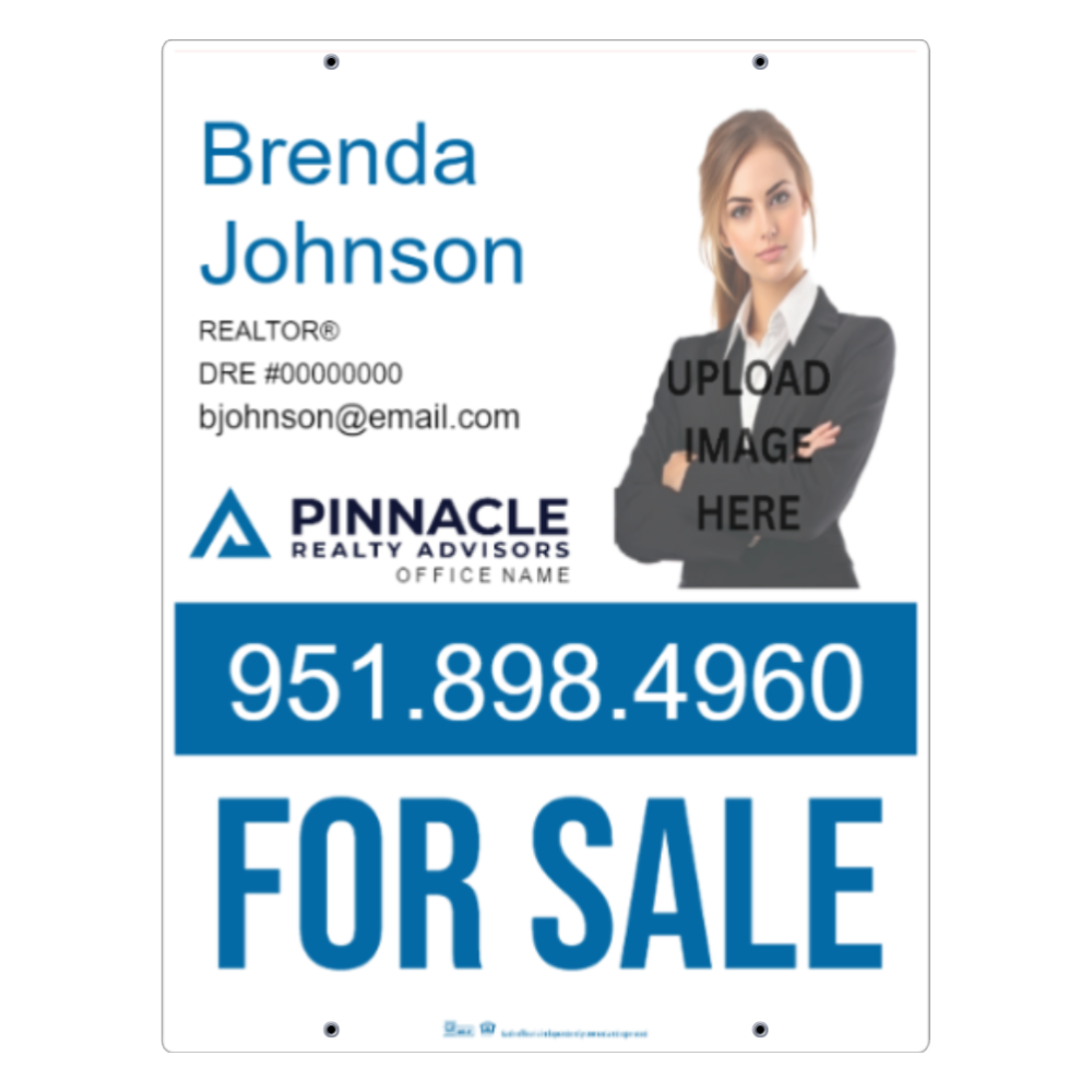 24x32 FOR SALE SIGN #8 - PINNACLE REALTY ADVISORS