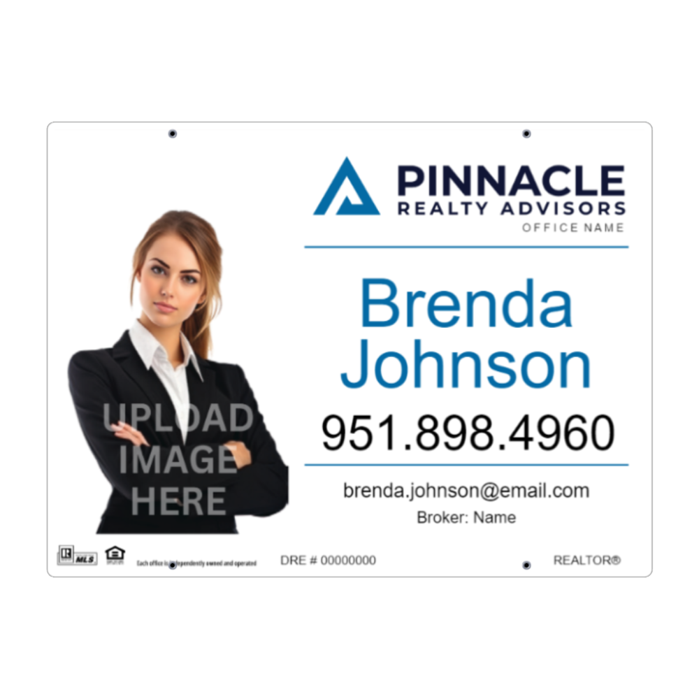 24x32 FOR SALE SIGN #3 - PINNACLE REALTY ADVISORS