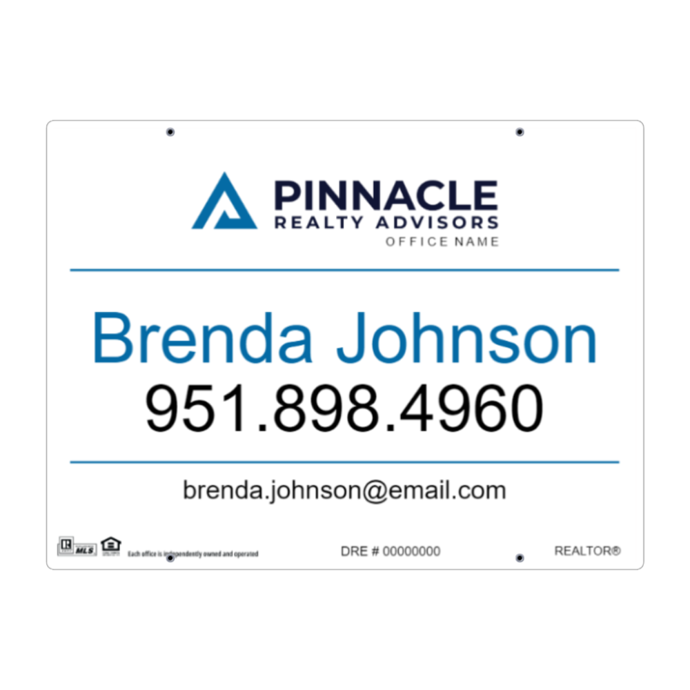 24x32 FOR SALE SIGN #2 - PINNACLE REALTY ADVISORS
