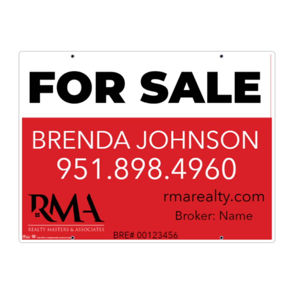 24x32 FOR SALE SIGN #6 - REALTY MASTER & ASSOCIATES