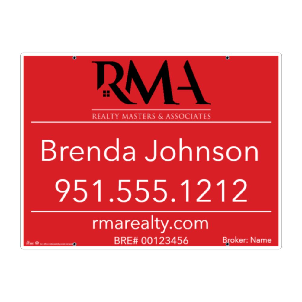 24x32 FOR SALE SIGN #3 - REALTY MASTER & ASSOCIATES