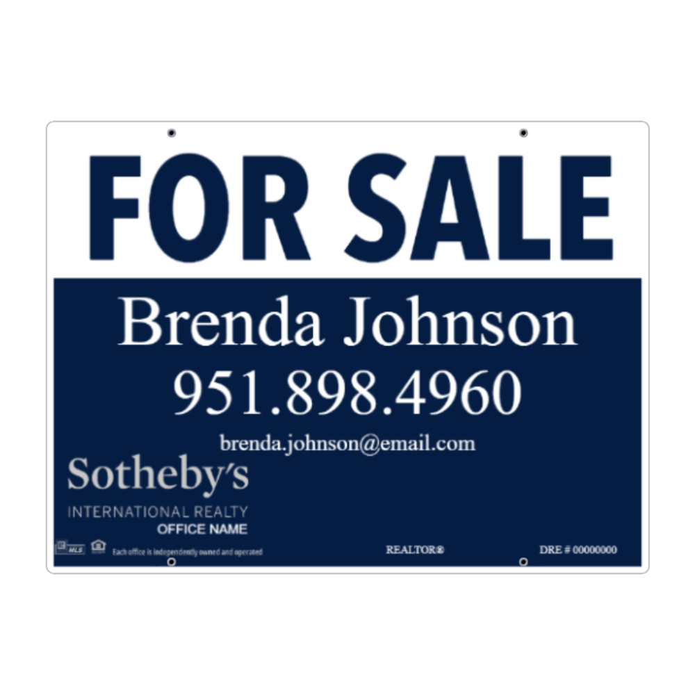18x24 FOR SALE SIGN #9 - SOTHEBY'S INTERNATIONAL REALTY