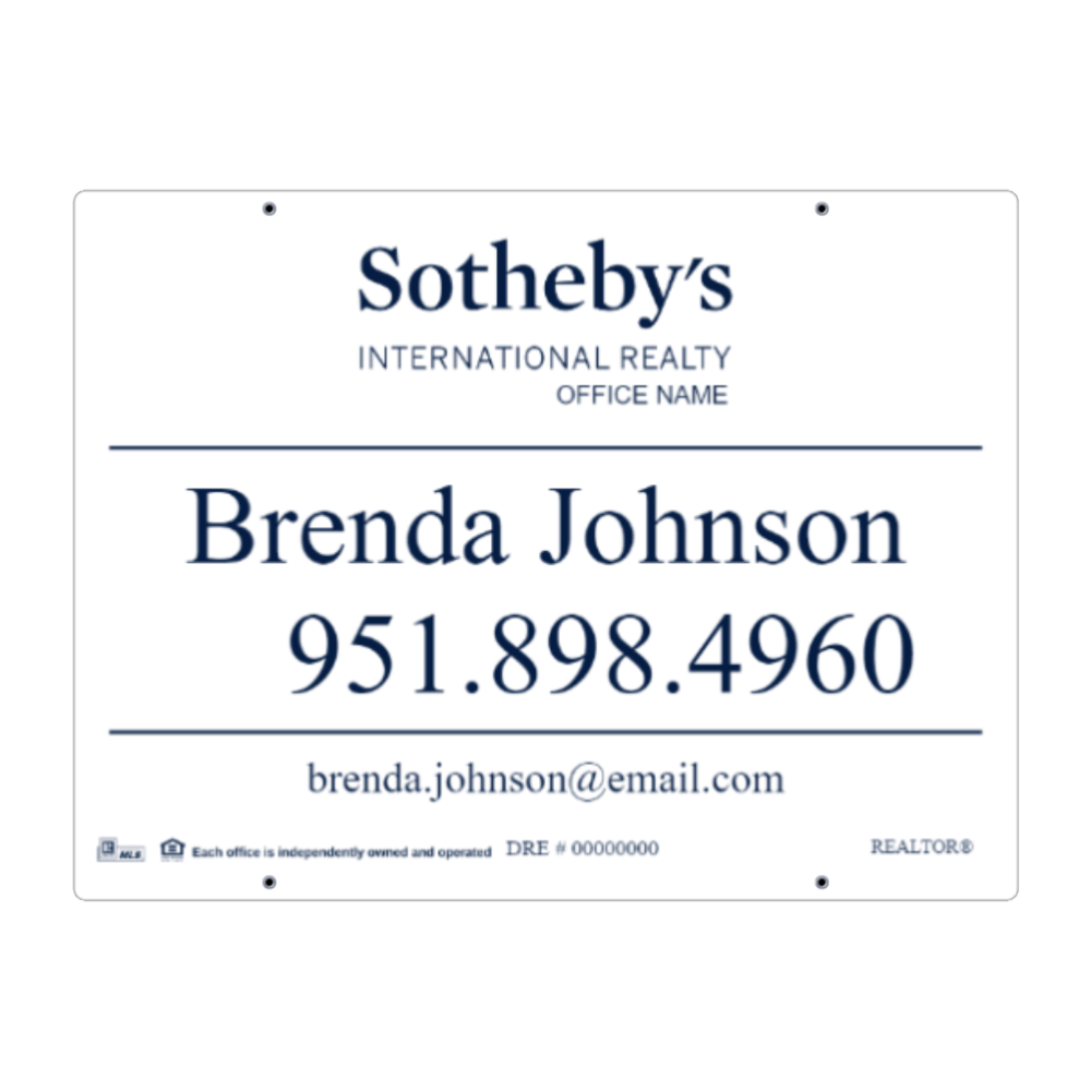 24x32 FOR SALE SIGN #7 - SOTHEBY'S INTERNATIONAL REALTY
