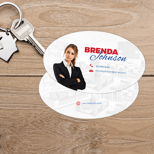 OVAL BUSINESS CARD FRONT/BACK #6 - REMAX - Estate Prints