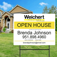 18x24 OPEN HOUSE SIGN #12 - WEICHERT REALTORS - Estate Prints