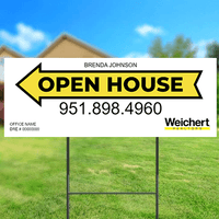9x24 OPEN HOUSE SIGN #2 - WEICHERT REALTORS - Estate Prints