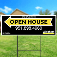 9x24 OPEN HOUSE SIGN #3 - WEICHERT REALTORS - Estate Prints