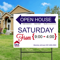 18x24 OPEN HOUSE SIGN #10 - ERA REAL ESTATE - Estate Prints