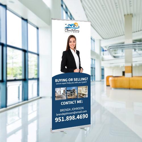 33x81 RETRACTABLE BANNER #2 - Plantation Realty Group - Estate Prints