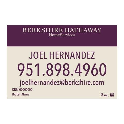 12x18 WINDOW CLING #1 - BERKSHIRE HATHAWAY - Estate Prints