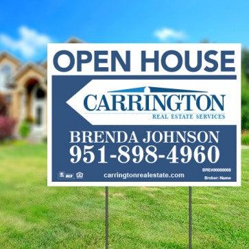 18x24 OPEN HOUSE #1 - CARRINGTON REAL ESTATE - Estate Prints