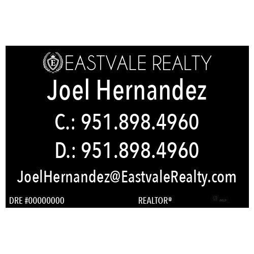 12x18 WINDOW CLING #6 - EASTVALE REALTY - Estate Prints