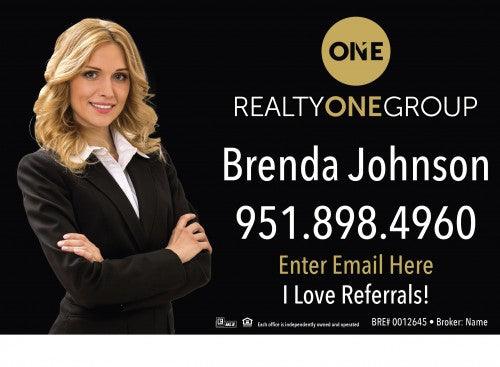 12x18 WINDOW CLING #2 - REALTY ONE GROUP - Estate Prints