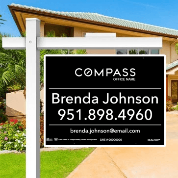 24x32 FOR SALE SIGN #2 - COMPASS - Estate Prints