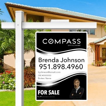 24x32 FOR SALE SIGN #12 - COMPASS - Estate Prints