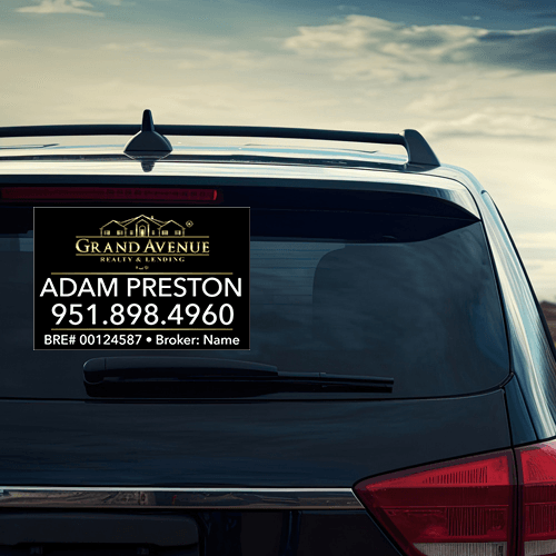 12x18 WINDOW CLING #1 - Grand Avenue - Estate Prints