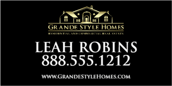 12x24 WINDOW CLING #2 - Grande Style Homes - Estate Prints