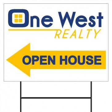 18x24 OPEN HOUSE #1 - ONE WEST REALTY - Estate Prints