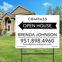 18x24 OPEN HOUSE SIGN #3 - COMPASS - Estate Prints