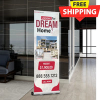 33x81 RETRACTABLE BANNER #1 - Homesmart