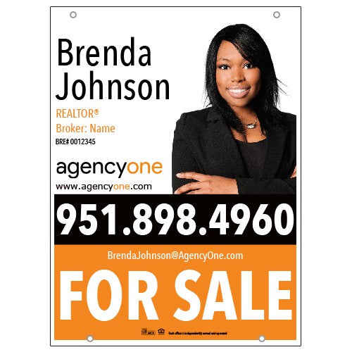 24x32 FOR SALE SIGN #3 - AGENCY ONE