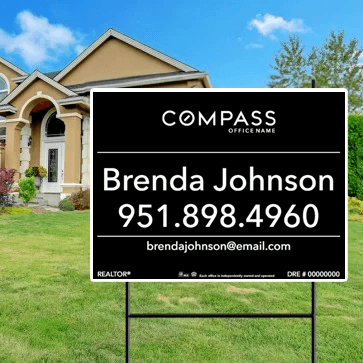 18x24 OPEN HOUSE SIGN #13- COMPASS - Estate Prints