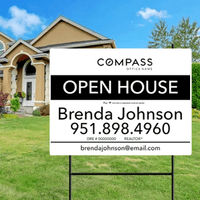 18x24 OPEN HOUSE SIGN #12- COMPASS - Estate Prints