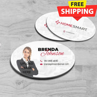 OVAL BUSINESS CARD FRONT/BACK #13 - HOMESMART