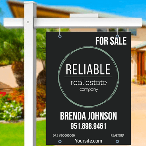 24x32 FOR SALE SIGN #1 - RELIABLE REAL ESTATE COMPANY - Estate Prints