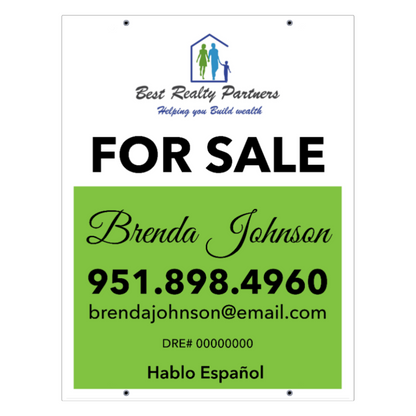 24x32 FOR SALE SIGN #1 - BEST REALTY PARTNERS