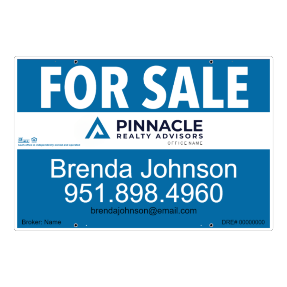 24x36 FOR SALE SIGN #1 - PINNACLE REALTY ADVISORS