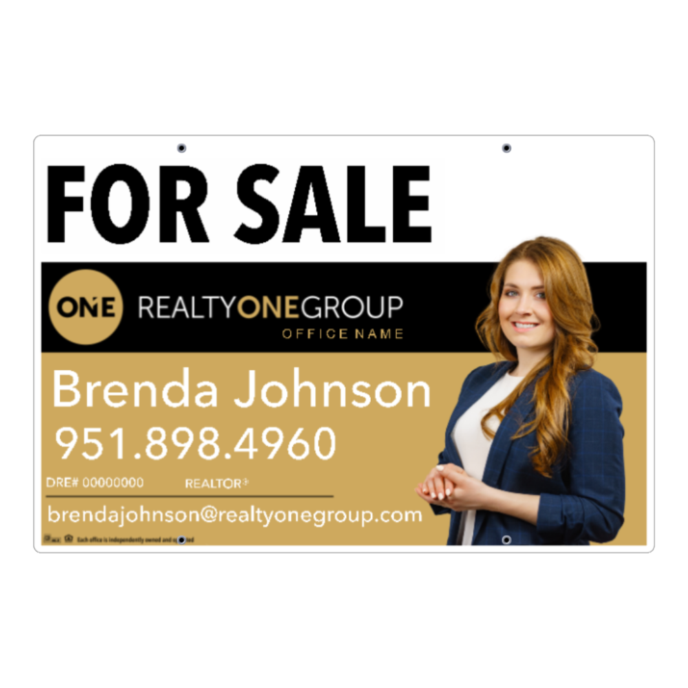 24x36 FOR SALE SIGN #2 - REALTY ONE GROUP