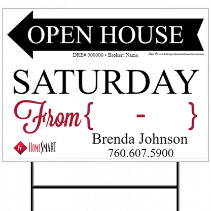 18x24 OPEN HOUSE #3 - HOMESMART