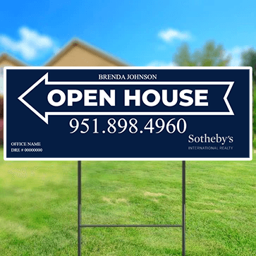 9x24 OPEN HOUSE SIGN #1 - SOTHEBY'S INTERNATIONAL REALTY - Estate Prints