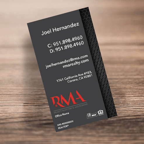 BUSINESS CARD FRONT/BACK #16 - REALTY MASTER & ASSOCIATES - Estate Prints