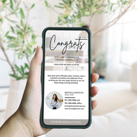 Congrats You Are Officially Under Contract Digital Template Text 2