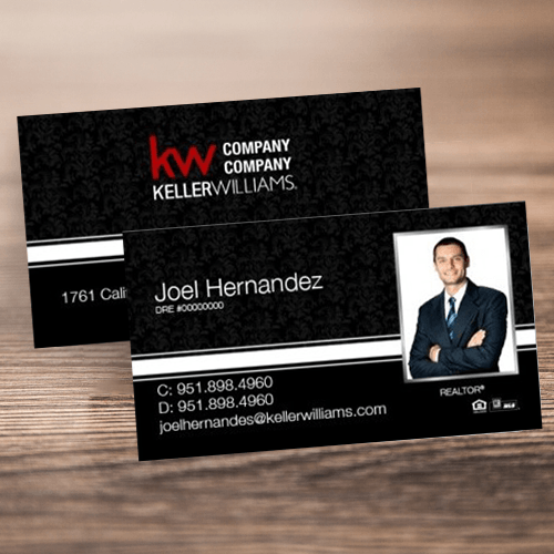 BUSINESS CARD FRONT/BACK #11 - KELLER WILLIAMS - Estate Prints