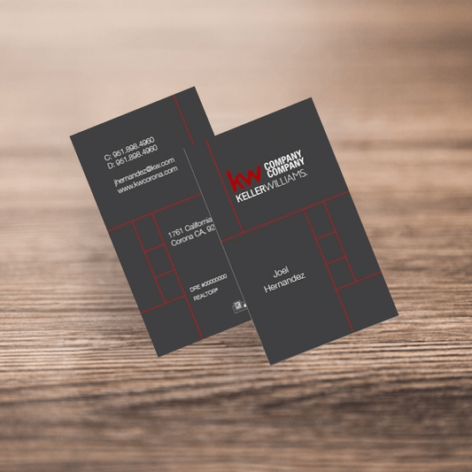 BUSINESS CARD FRONT/BACK #13 - KELLER WILLIAMS - Estate Prints