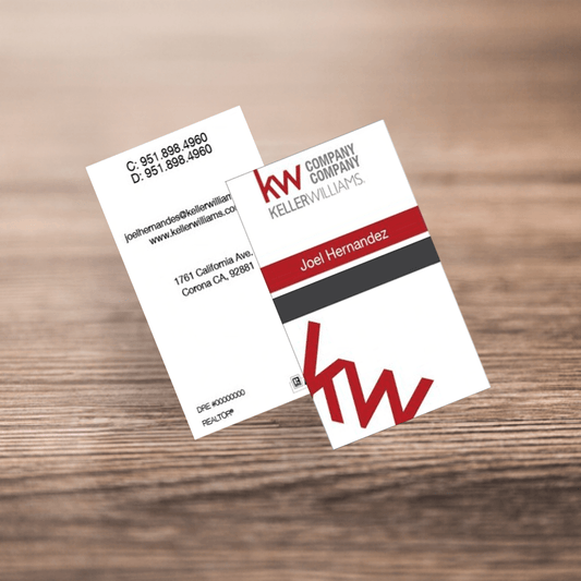 BUSINESS CARD FRONT/BACK #14 - KELLER WILLIAMS - Estate Prints