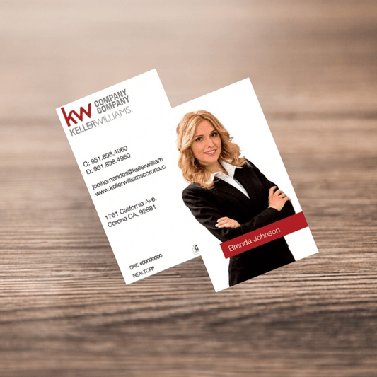 BUSINESS CARD FRONT/BACK #17 - KELLER WILLIAMS - Estate Prints