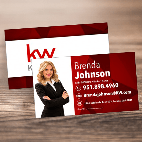 BUSINESS CARD FRONT/BACK #4 - KELLER WILLIAMS - Estate Prints