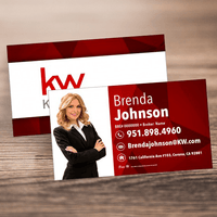 BUSINESS CARD FRONT/BACK #4 - KELLER WILLIAMS - Estate Prints