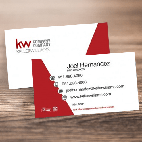 BUSINESS CARD FRONT/BACK #8 - KELLER WILLIAMS - Estate Prints