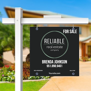 30x30 FOR SALE SIGN #1 - RELIABLE REAL ESTATE COMPANY